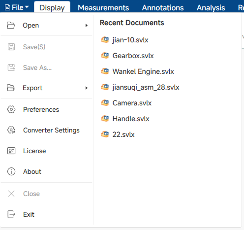 File Menu Guide
